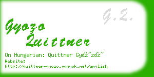 gyozo quittner business card
